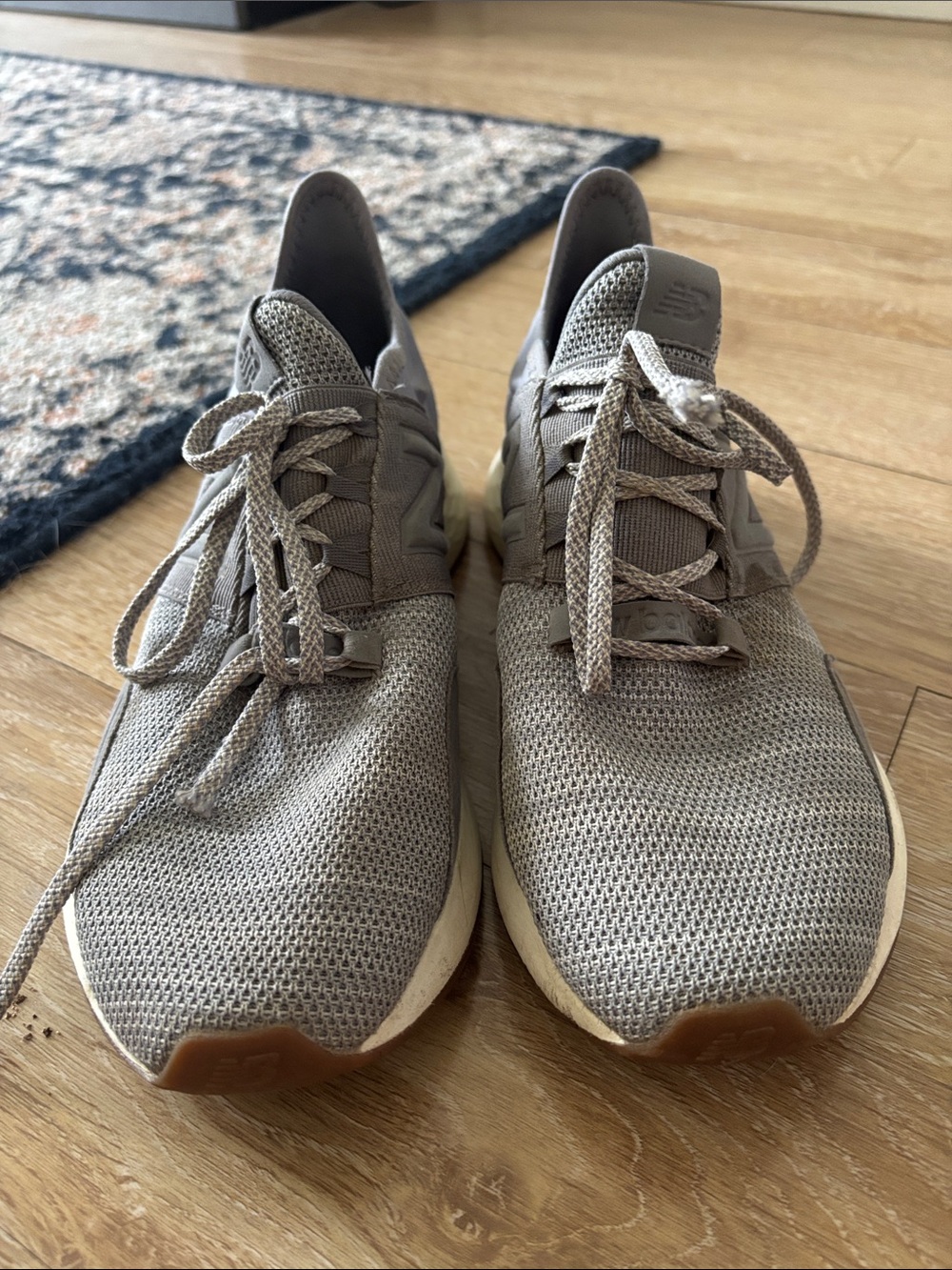 New Balance Men's Taupe Knit Sneakers - Neutral Taupe